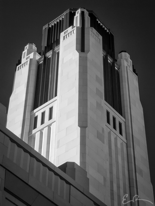Smith Center Tower in Infrared