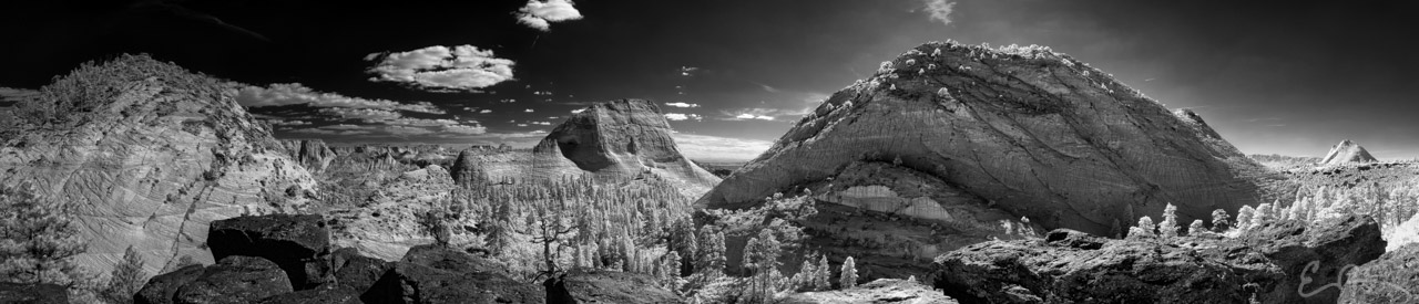 Zion's Northgate Peaks in Infrared