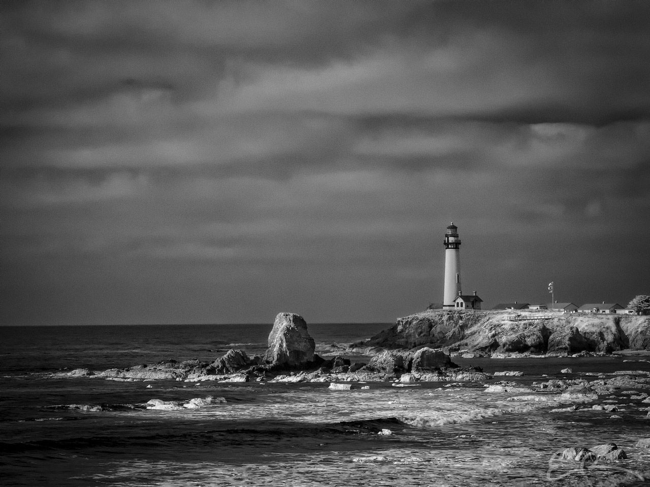 Pigeon Point Lighthouse in Infrared
